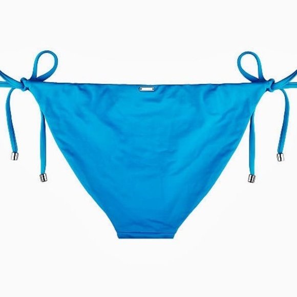 Victoria's Secret Swim Tie-Side Hipster Bikini Bottom S XL Turquoise Blue - Picture 4 of 6